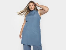 Blusa Vista Magalu Alongada Canelada Marilyn