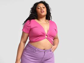 Blusa Vista Magalu Amarração Decote Anel