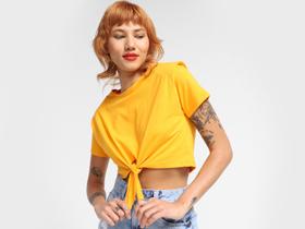 Blusa Vista Magalu Ombreira Amarração Frontal Blusa Vista Magalu Ombreira Amarração Frontal