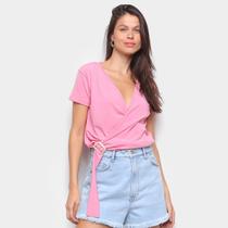 Blusa Volare Transpassada Amarração Feminina Blusa Volare Transpassada Amarração Feminina
