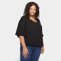 Blusa Wee! Plus Size Aplicação Rebite Feminina