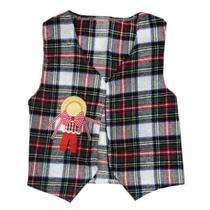 Blusa Xadrez Infantil Menino Colete Festa Junina São João Arraia Dança Quadrilha Estampado Listrado Listra Coletinho Cou