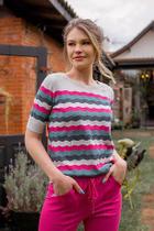 Blusa Zigzag Tricot Feminina