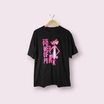 Blusão academia feminino camisão Max Feminina algodão T-shirt pantera rosa camiseta Algodão 100%