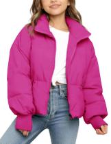 Blusão acolchoado Flygo Girls Winter Rose 5-14 anos