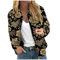 Blusão Bomber de Inverno COTECRAM Lightweight Windbreaker para mulher Blusão Bomber de Inverno COTECRAM Lightweight Windbreaker para mulher