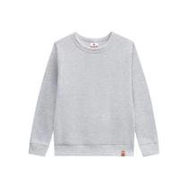 Blusão Brandili Infantil Moletom Liso Cinza Mescla Blusão Brandili Infantil Moletom Liso Cinza Mescla