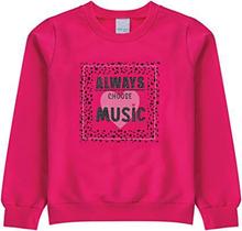 Blusão Casaco Infantil Moletom Feminino Menina rosa MALWEE KIDS