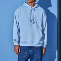 Blusão Colcci Moletom Com Capuz Azul Etereo Blusão Colcci Moletom Com Capuz Azul Etereo