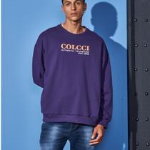 Blusão Colcci Moletom Masculina Roxo Jimmy