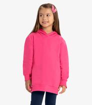 Blusão com capuz e bolso Rovi Kids Rosa