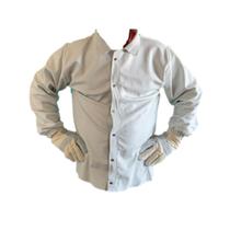 Blusão Couro Raspa Avental Jaqueta Soldador Segurança Epi