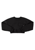 Blusão Cropped Básico em Moletom Juvenil Gloss