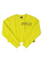 Blusão Cropped em Moletom Infantil Gloss