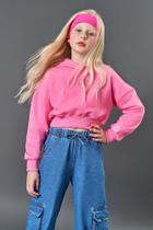 Blusão Cropped Infantil Menina Inspire Rosa CTV
