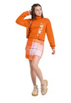 Blusão Cropped Juvenil em Moletom Gloss