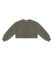 Blusão Cropped Manga Longa Moletom Básico Endless Verde Blusão Cropped Manga Longa Moletom Básico Endless Verde