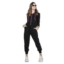 Blusao Cropped Moletom Cereja Rosa 66278