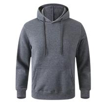 Blusão de moletom flanelado com bolso canguru e capuz unissex Blusão de moletom flanelado com bolso canguru e capuz unissex