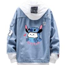 Blusão de Moletom Sanmu Denim Pochacco Stitch - Design Criativo