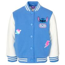 Blusão Disney Lilo & Stitch Varsity Bomber Azul Claro 7-8 Girl Blusão Disney Lilo & Stitch Varsity Bomber Azul Claro 7-8 Girl
