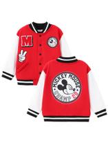 Blusão Disney Mickey Mouse Toddler Boys Fleece Varsity 4-5T