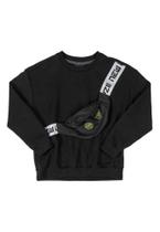 Blusão em Moletom e Pochete Quimby