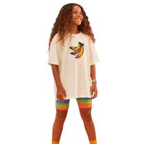 Blusão Fábula Oversized Silk Banana Off White Verão