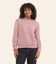 Blusão Feminino Básico Moletom Peluciado Rovitex Rosa