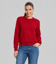 Blusão Feminino Básico Moletom Peluciado Rovitex Vermelho Blusão Feminino Básico Moletom Peluciado Rovitex Vermelho