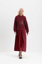 Blusão feminino bordado floral essendi - G