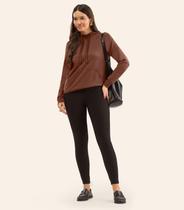 Blusão Feminino Com Capuz Em Molecotton Rovitex Marrom Blusão Feminino Com Capuz Em Molecotton Rovitex Marrom