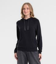 Blusão Feminino Com Capuz Em Molecotton Rovitex Preto Blusão Feminino Com Capuz Em Molecotton Rovitex Preto