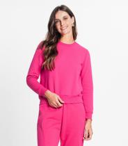 Blusão Feminino Em Moletom Rovitex Rosa - Rovitex Básicos