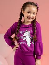 Blusão Feminino Estampado Com Fóil Cativa Kids