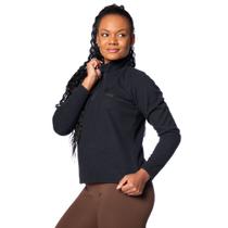 Blusão Feminino Frontera Soft Zíper Preto Blusão Feminino Frontera Soft Zíper Preto