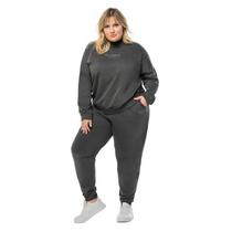 Blusão Feminino Moletinho Plus Size Lecimar Ref. 702520