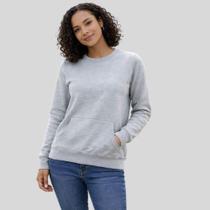 Blusão Feminino Moletom Fechado com Bolso Canguru Enfim Malwee