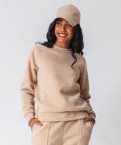 Blusão Feminino Moletom Flanelado Marisa Bege-49901 Blusão Feminino Moletom Flanelado Marisa Bege-49901