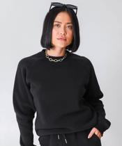 Blusão Feminino Moletom Flanelado Marisa Preto-49897