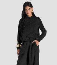 Blusão Feminino Plush Dianna Preto Blusão Feminino Plush Dianna Preto