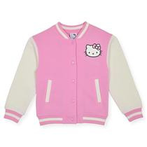 Blusão Hello Kitty Girls Varsity Letterman Bomber Bonbon Rosa Blusão Hello Kitty Girls Varsity Letterman Bomber Bonbon Rosa