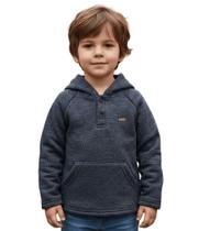 Blusão Infantil C/capuz Moletom Flanelado Rajado Nº 1 Ao 3