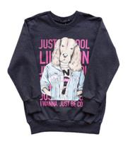 Blusão Infantil Feminino em Moletom Lilimoon