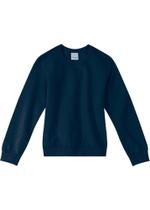 Blusão Infantil Feminino Flanelado Azul Básico - Malwee