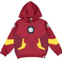 Blusão Infantil Flanelado Menino C/ Capuz Avengers Malwee Kids