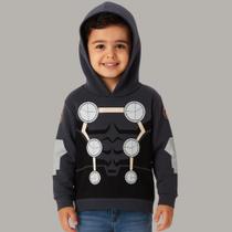 Blusão Infantil Flanelado Menino Capuz Avengers Malwee Kids