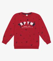 Blusão Infantil Masculino Em Moletom Trick Nick Vermelho