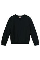 Blusão infantil menina em moletom brandili-Preto