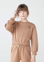 Blusão Infantil Menina Em Moletom Com Estampa Blusão Infantil Menina Em Moletom Com Estampa